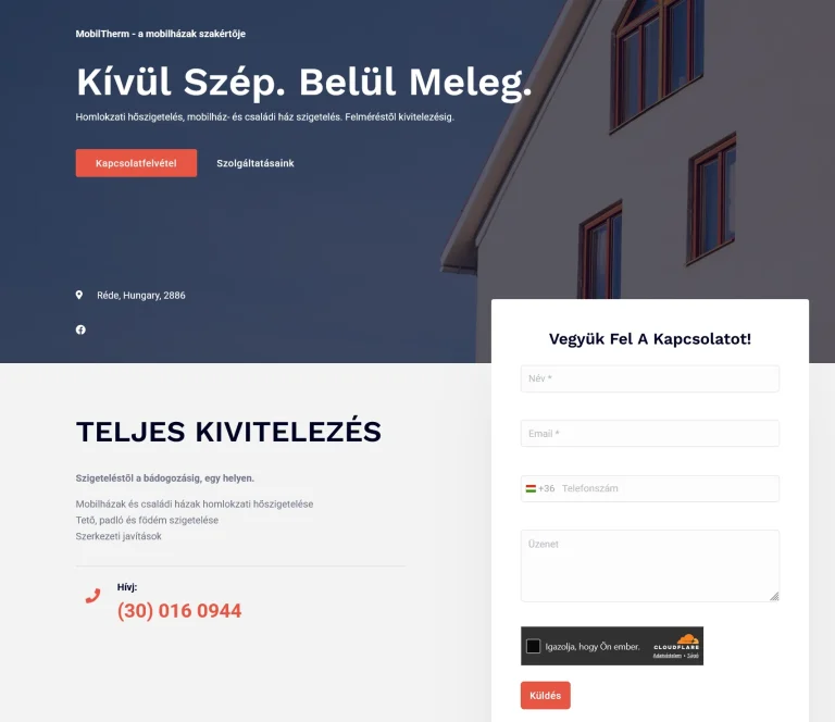 Céges weboldal - utána